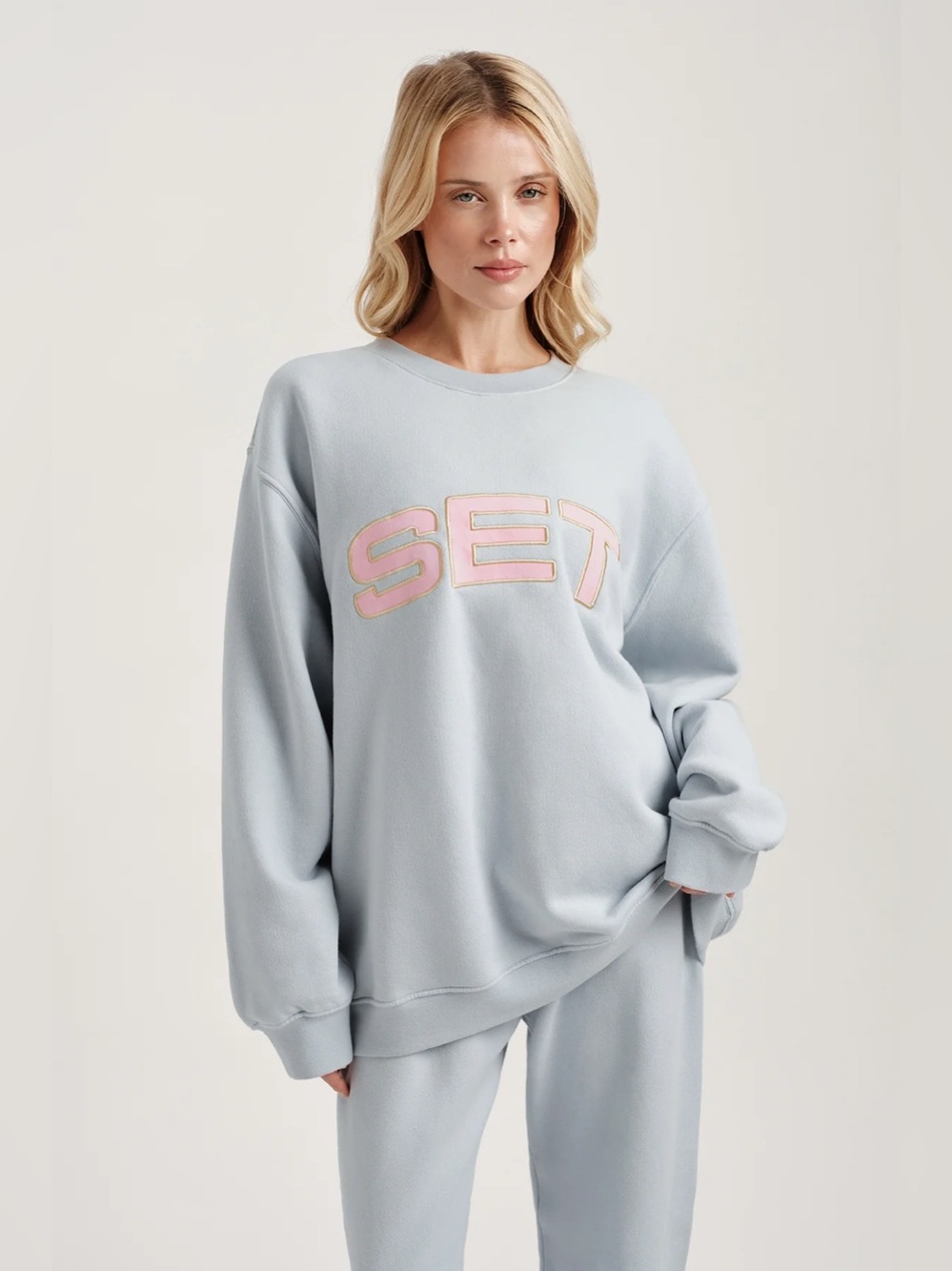 SET Active- Light Blue Sweatset